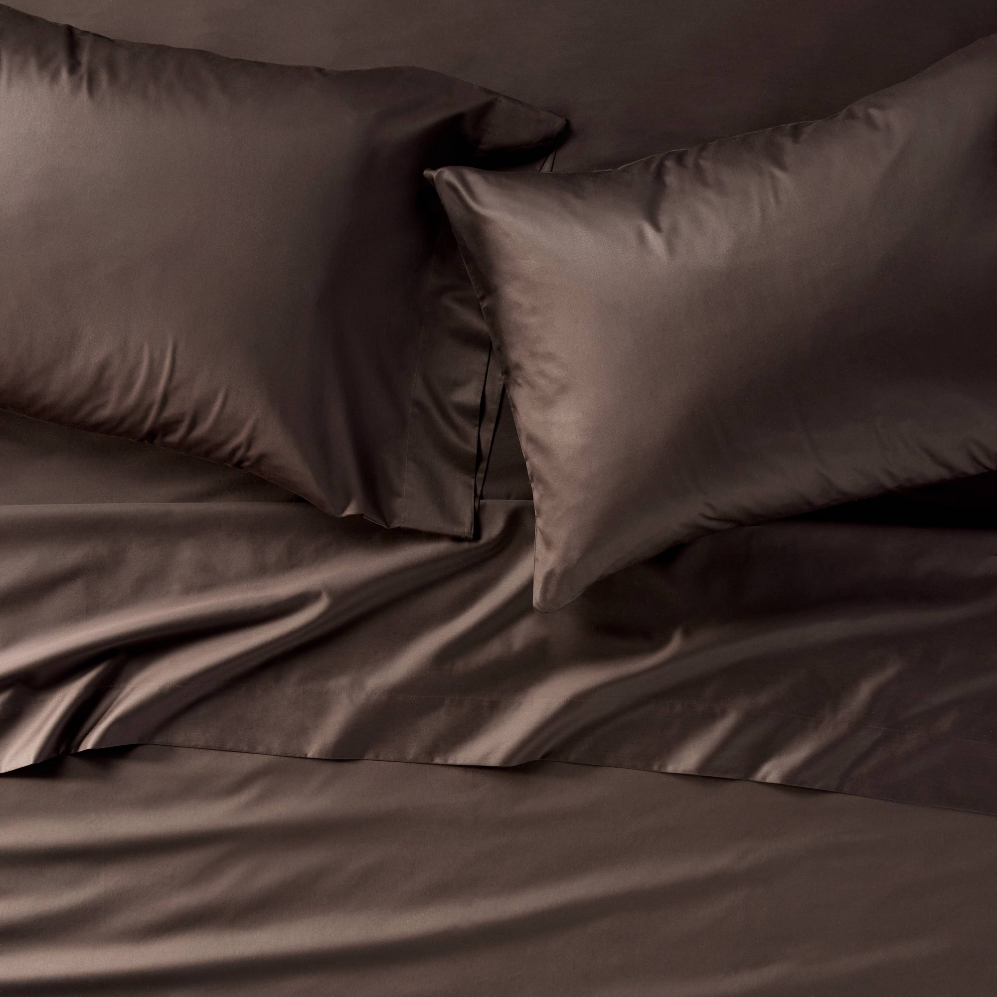 Queen 600 Thread Count Sateen Sheet Set Dark Fig - Casaluna™