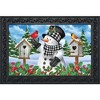 Briarwood Lane Winter Doormat 30x18 Indoor Outdoor Checkered Snowman For Winter Doormat - 2 of 4