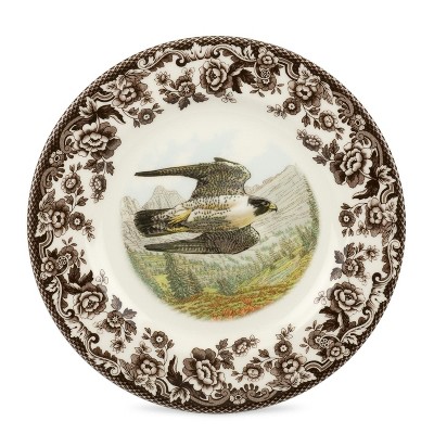 Spode Woodland 8” Dinner Plate, Perfect For Thanksgiving And Other Special Occasions, Made In England, Bird Motifs