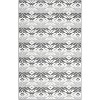 5x8 FT Outdoor Area Rug,Washable Vintage Geometric Low Pile Ultra-Thin Non-Slip Foldable Rug for Dining Room, Patio, Backyard, Deck, Black - 2 of 4