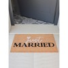Shiraleah "Just Married" Doormat - 3 of 4