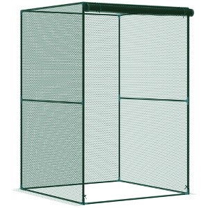 Outsunny Crop Cages for Garden, Plant Protectors from Animals, with Zippered Door, Storage Bag and 6 Ground Stakes - 1 of 4