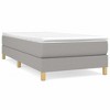 Bed Frame Light Gray Polyester, Plywood, Engineered Wood Twin XL - 2 of 4
