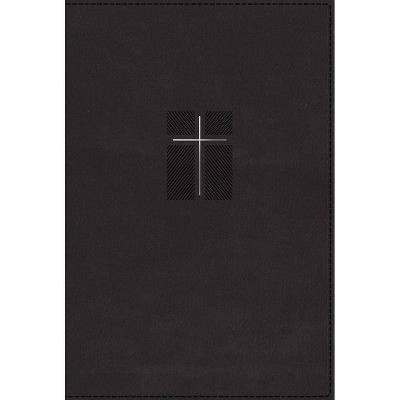 Niv, Quest Study Bible, Leathersoft, Black, Indexed, Comfort Print - by  Zondervan (Leather Bound)