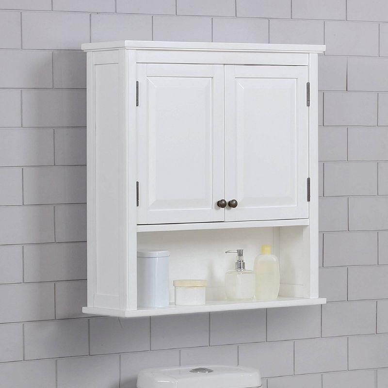 29"x27" Dorset Wall Mounted Bath Storage Cabinet White - Alaterre Furniture, 3 of 8