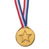 Unique Bargains Plastic Lightweight Embossed Pentagram Bright Appearance Sports Award Medals Mini 12 Pcs 1.5" - 3 of 4