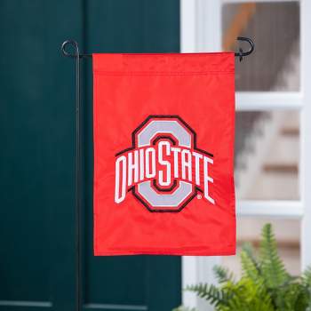 Evergreen NCAA Ohio State University Garden Applique Flag 12.5 x 18 Inches Indoor Outdoor Decor