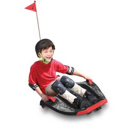 Black and Red 12V Battery-Powered Ride-On Toy