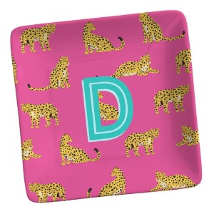 Personalization Mall Animal Print Initial Personalized Ring Dish Cheetah - 1 of 1