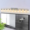 10 Light Bathroom Light Fixtures, Bathroom Vanity Light with Clear Glass,Large Vanity Lights for Bathroom, Vanity Lights for Mirror, Wall Sconce - 2 of 4