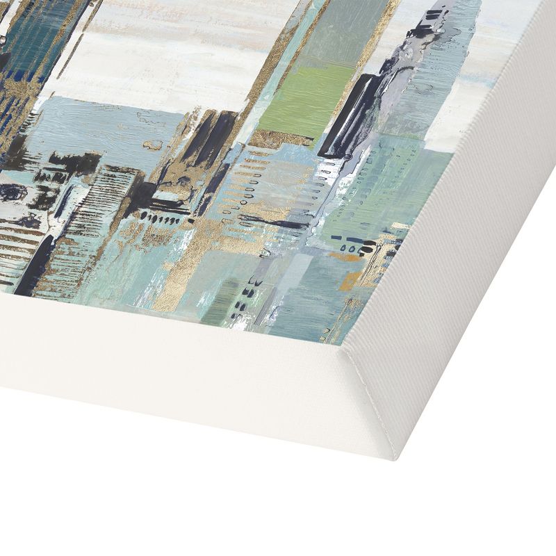 Americanflat Architecture (Set Of 2) Canvas Wall Art Set Teal City By Pi Creative Art, 4 of 8