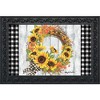 Briarwood Lane Doormat 30x18 Indoor Outdoor Sunflower Fall Wreath Welcome For Fall Doormat - 2 of 4