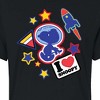 Women's - Peanuts - Space Snoopy Flair Cropped Graphic T-Shirt - 2 of 4