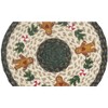 Earth Rugs Holiday Round Placemat – Gingerbread Man Print 15” - 2 of 3