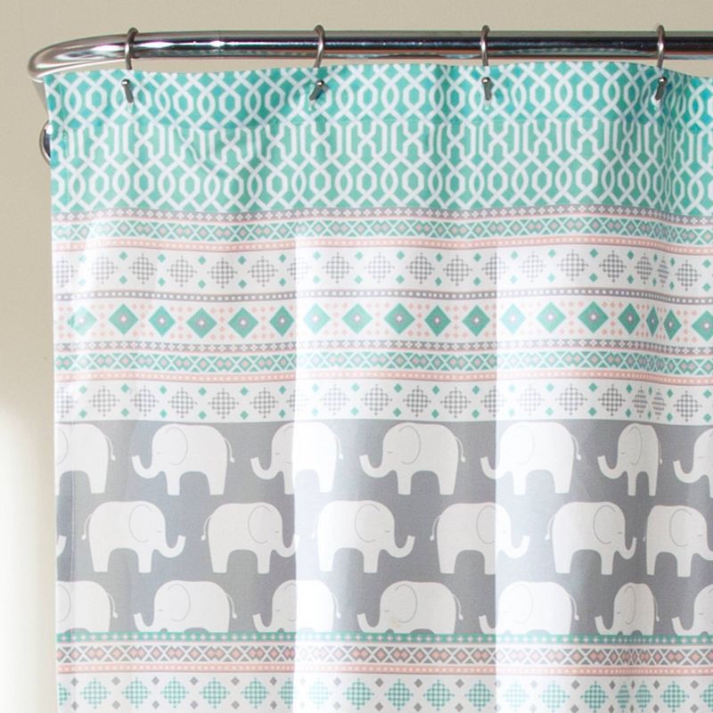 Elephant Striped Shower Curtain - Lush Décor, 3 of 14