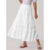 INSPIRE CHIC Women's High Waist A Line Boho Midi Skirt - 2 of 4