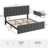 Full/Queen/King Size Bed Frame with 4 Storage Drawers and Headboard, Platform Bed Frame with Wooden Slats Support - 3 of 4