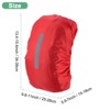 Unique Bargains Waterproof Backpack Rain Cover with a Vertical Reflective Strap for Hiking/Biking 1 Pc - 3 of 4