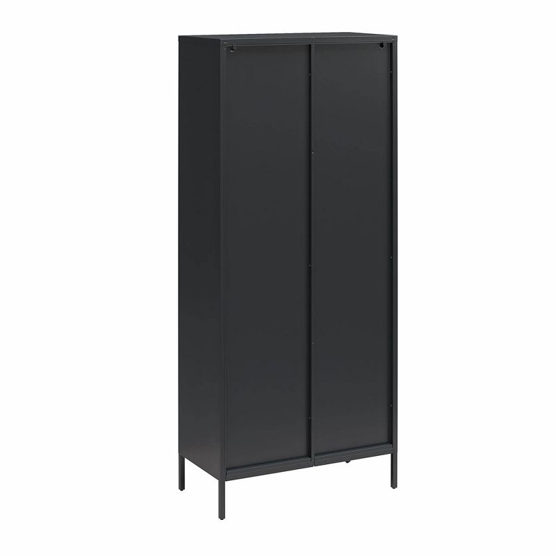 Luna Tall 2 Door Accent Cabinet with Fluted Glass - Mr. Kate, 5 of 10