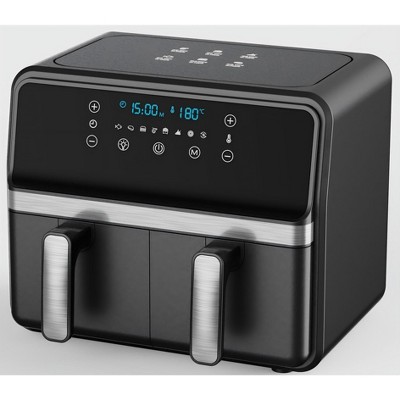 Teendow Dual Basket Air Fryer, 8.5-Quart Large Capacity Air Fryer with Smart Touchscreen, Independent Controls, Easy-Clean Design,Automatic Shut-Off
