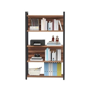 Sevobal Utility Storage Shelves, 4-Tier Storage Rack Wall Mount with Open shelves for Living Room, Kitchen, Bedroom, Brown, 23.6"*11.8"*55.5" - 1 of 4