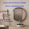 PAGED 15.7" Wall Mounted Bathroom Cabinet with Mirror and Adjustable Shelves, Metal Frame Medicine Cabinet for Bathroom/Living Room/Kitchen - 3 of 4