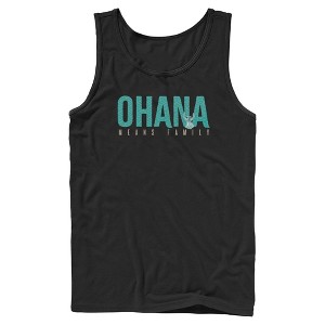 Men's Lilo & Stitch Bold Ohana means Family Tank Top - 1 of 4