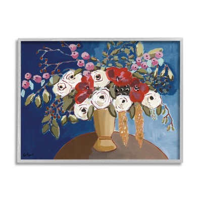 Stupell White Poppies Floral Arrangement Framed Giclee