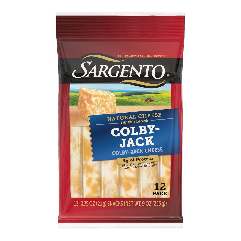 Sargento Natural Colby-Jack Cheese Sticks - 9oz/12ct, 1 of 10