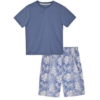 Sleep On It Boys 2-Piece Short-Sleeve Jersey Pajama Shorts Set