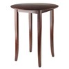 5pc Fiona Counter Height Dining Set with 4 Swivel Stools Wood/Antique Walnut - Winsome - 2 of 4