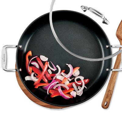 All-Clad 10" and 12" Glass Lid Set with Stainless Steel Handles