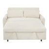 Akoasm Modern Pull-Out Multifunctional Double Sofa Bed with Two Pillows for Living Room-Beige - 4 of 4