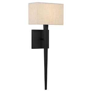 Quoizel Lighting Rochell 1 - Light Sconce in  Matte Black - 1 of 3