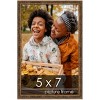 PosterPalooza | Photo Size Textured Gold Picture Frame - UV Acrylic, Foam Board Backing, Hanging Hardware - 2 of 4