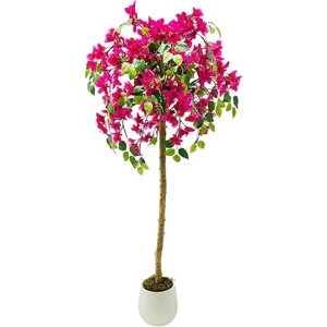 Silk Fabric Artificial Plum Trees, Thanksgiving and Christmas Gifts, Home Office and Wedding Banquet Gifts, Indoor and Outdoor Decorations. - 1 of 4