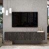 HomeStock Modern Floating TV Stand Wall Mount for Large TVs 65-80 Inch, Black - 2 of 4