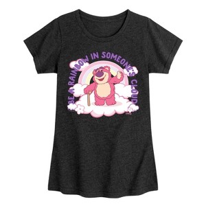 Girls' - Toy Story - Lotso Be A Rainbow In Someone's Cloud Fitted Short Sleeve Graphic T-Shirt - 1 of 4