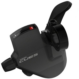 Shimano CUES SL-U4000-L Shifter - Left, 2-Speed, Rapidfire Plus Mono, Optical Gear Display, Black - 1 of 1