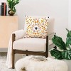 16"x16" Emanuela Carratoni Autumnal Floral Square Throw Pillow - Deny Designs: Abstract Woven Design, Indoor Use, Zippered - 3 of 4