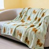 Lomsoe Christmas Throw Blanket Holiday Christmas Tree Reindeer Snowflakes Blanket Winter Soft Blanket for Couch Sofa Bed Christmas Gift. - 4 of 4