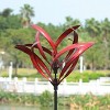 Cyan Oasis 82-Inch Crimson Magnolia Wind Spinner - 4 of 4