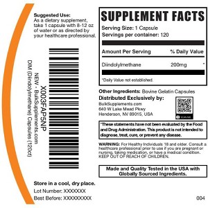 BulkSupplements Diindolylmethane (DIM) Capsules - 1 of 4