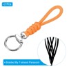 Unique Bargains Braided Wrist ID Cards Keychain Wallets Badge Lanyard with Hook 2 Pcs - 3 of 4