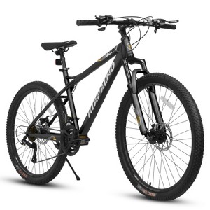 BestParts 26 Inch Mountain Bike for Adults, Off-Road Trail Bicycle, 21-Speed Outdoor Bike with Disc Brakes, High Carbon Steel Frame, Black & Gray - 1 of 4