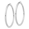 Black Bow Jewelry 4mm Sterling Silver, Extra Large Round Hoop Earrings, 70mm (2 3/4 In) - 2 of 4