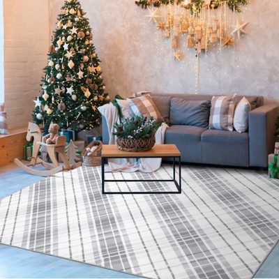 Washable Area Rug Vintage Traditional Floor Cover Foldable Non Slip Carpet Floral Print Mat