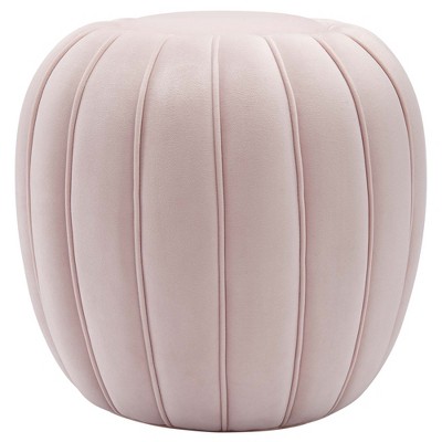 Modway Celebrate Ottoman – Channel Tufted Performance Velvet Upholstered Bench for Living Room, Bedroom, or Entryway