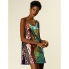 Allegra K Women's Glitter Sequin Spaghetti Strap V Neck Party Cocktail Sparkly Mini Dress - 2 of 4