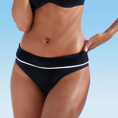 Women's Two-Tone Classic Bikini Swimsuit Bottom - LASCANA
